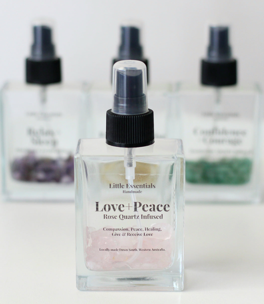 love and Peace rose quartz mist